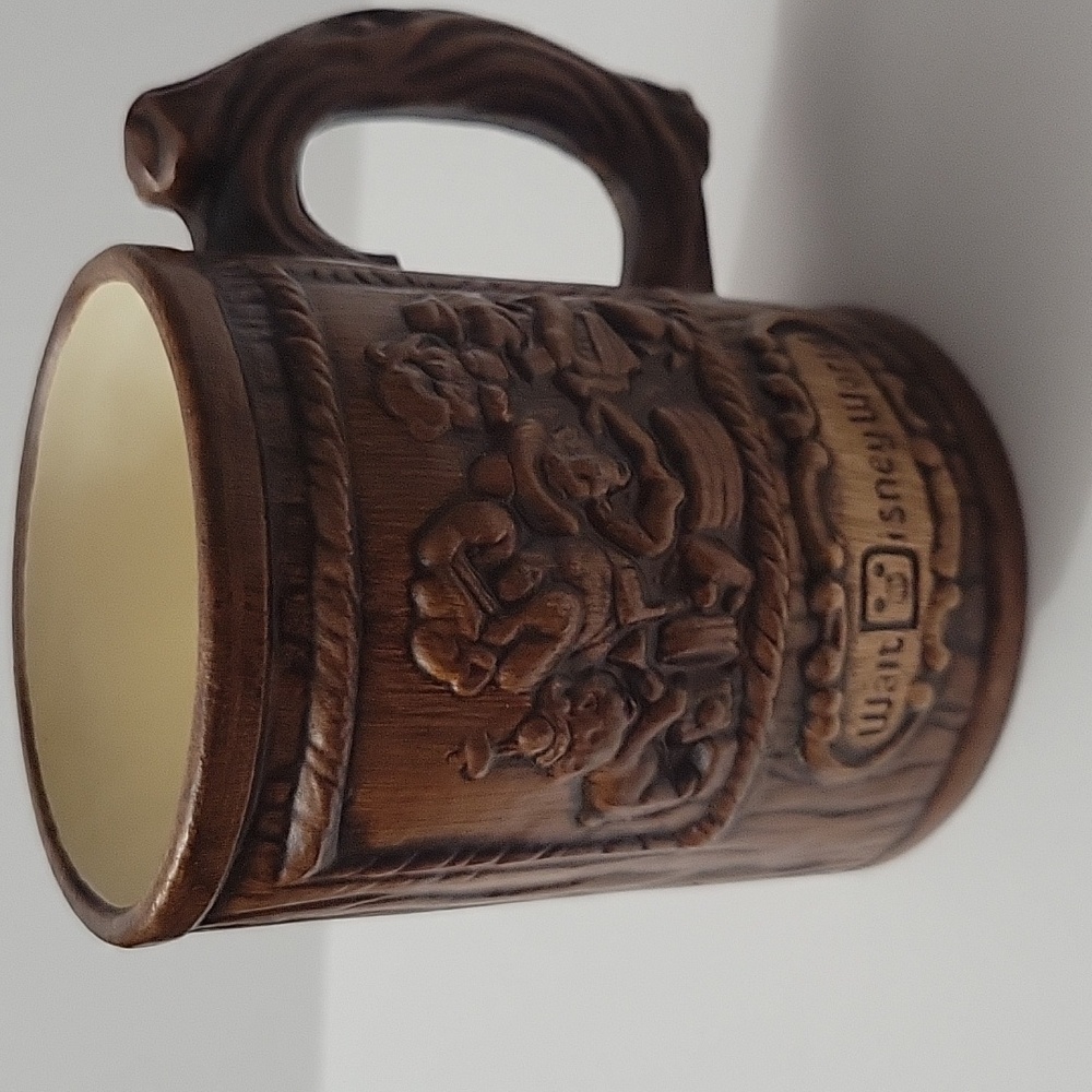 Walt Disney World Bear Jamboree Vintage Wood Look Ceramic Beer Mug Disney Parks